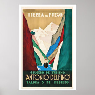 Poster Archipel de Terre de Feu Terre de Feu