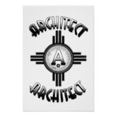 Poster Architect Retro - Architectes Merch (Devant)