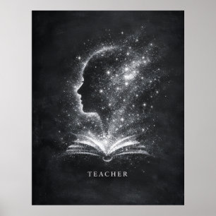 Poster Architecte de futurs esprits Art pour l'enseignant