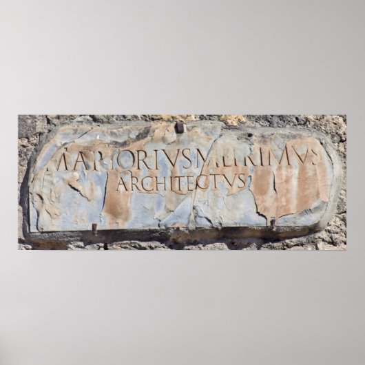 Poster Architecte latin (Devant)