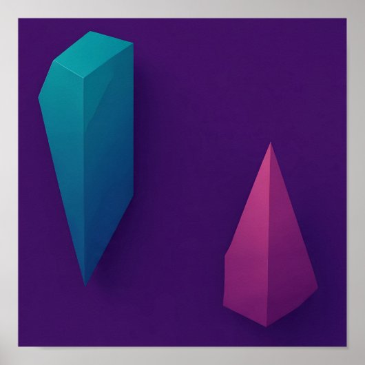 Poster Architectural 3D Geometric Textured Wallpaper (Devant)