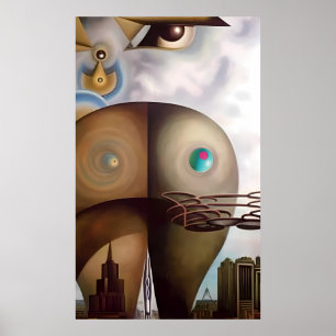 Poster Architectural Posterior - Ken Gage Surreal Art
