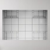 Poster Architecture Abstraite contemporaine (Devant)