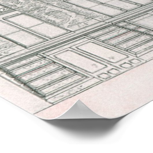 Poster Architecture Ancienne, Compagnie du Canal Delaware (Coin)