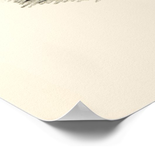 Poster Architecture antique minimaliste croquis (Coin)