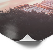 Poster Architecture antique Rome coucher de soleil ville (Coin)