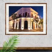 Poster Architecture coloniale Vieux-Mexique