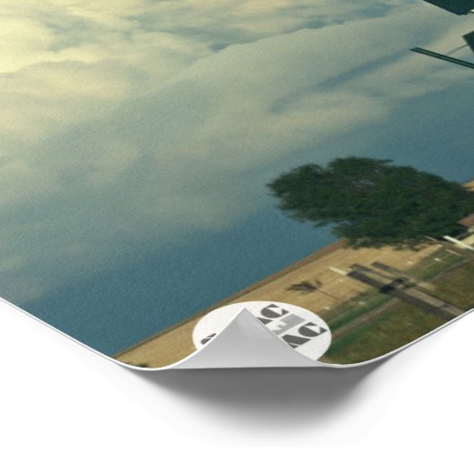 Poster Architecture dans les nuages (Coin)