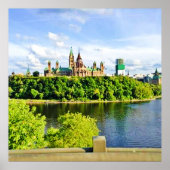Poster Architecture de la Colline du Parlement Ottawa. Co (Devant)