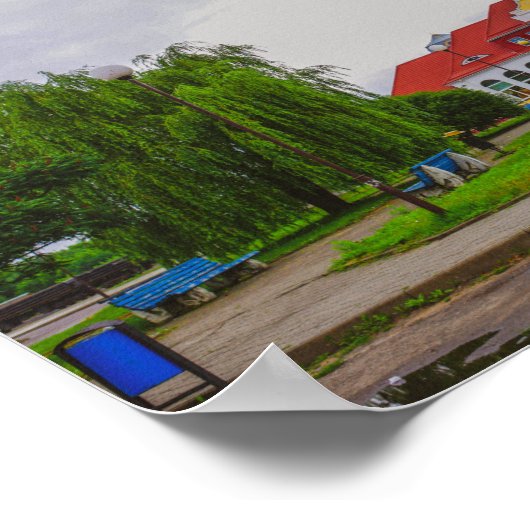 Poster Architecture de la gare de Slonim (Coin)