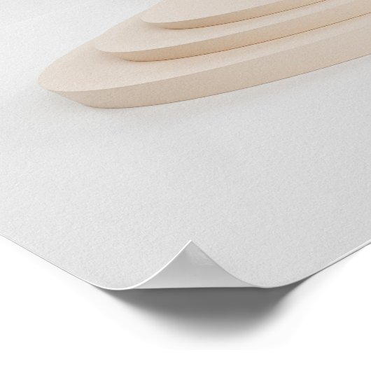 Poster Architecture de rendu 3D Boho Abstrait Wall Art (Coin)