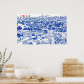 Poster Architecture de rue Tbilissi Georgia (Cuisine)