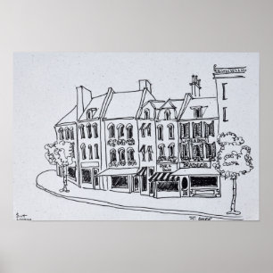 Poster Architecture de Saint-Omer, France