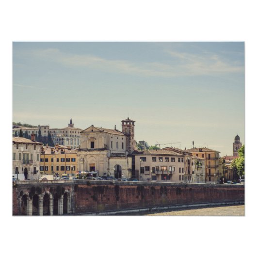 Poster Architecture de Vérone, Italie (Devant)