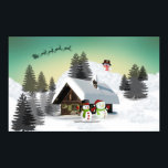 Poster Architecture de Winter Christma<br><div class="desc">Art hiver Noël Joyeux Noël Snowman</div>
