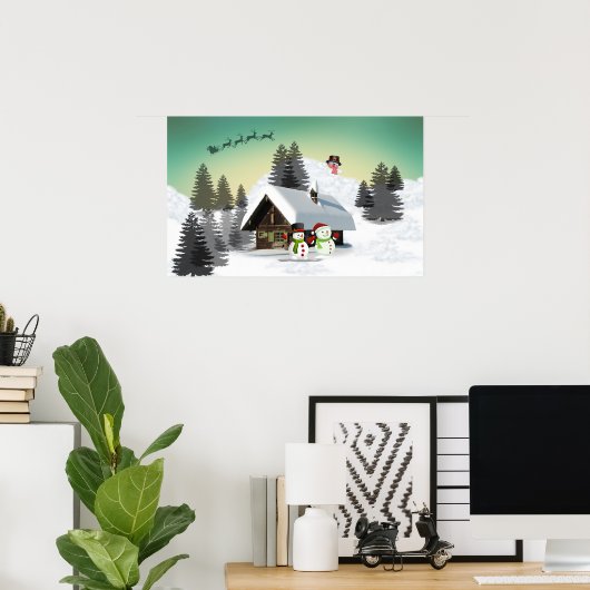 Poster Architecture de Winter Christma (Bureau à domicile)