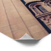 Poster Architecture d'église sur fond sombre (Coin)