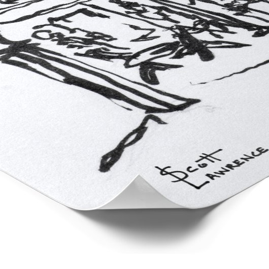 Poster Architecture | Dinan, Bretagne, France (Coin)