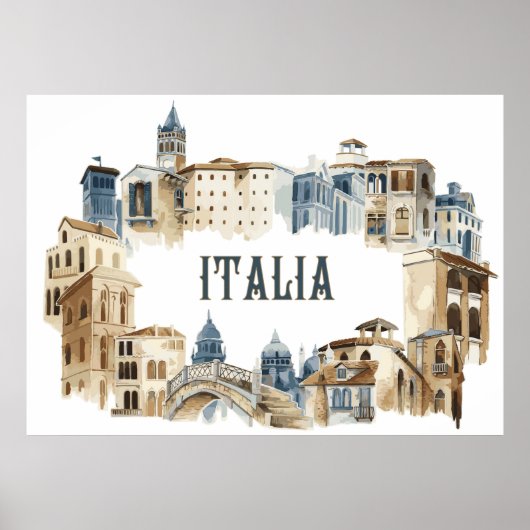 Poster Architecture en Italie (Devant)