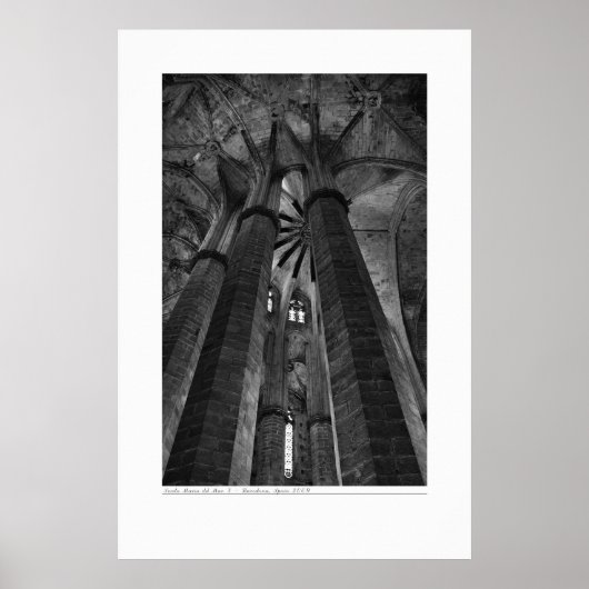 Poster Architecture en noir et blanc (Devant)