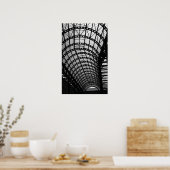 Poster Architecture en noir et blanc (Cuisine)
