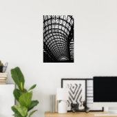 Poster Architecture en noir et blanc (Bureau à domicile)