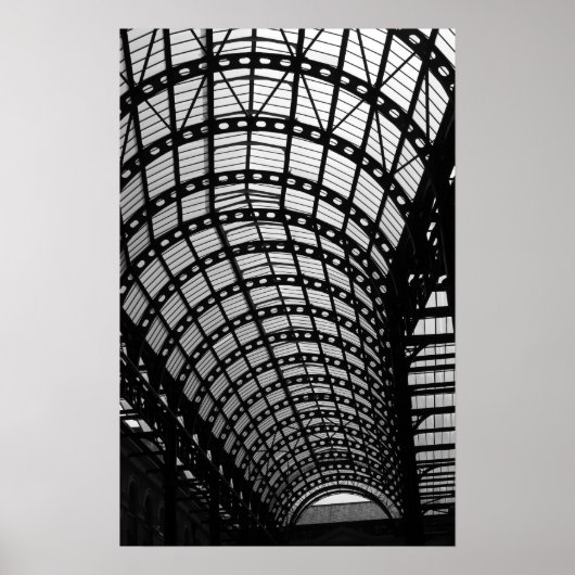 Poster Architecture en noir et blanc (Devant)