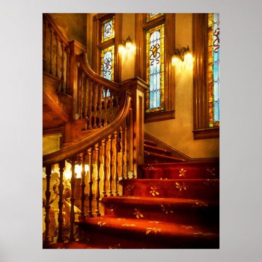 Poster Architecture - Escalier - Jetons un coup d'œil à l (Devant)
