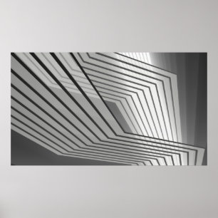 Poster Architecture futuriste Abstraite arrière - plan 3d