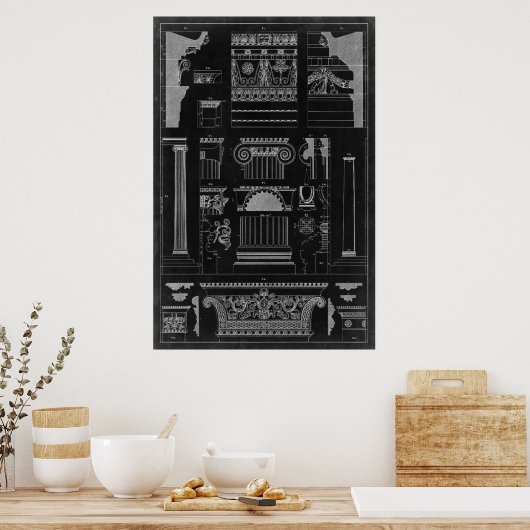 Poster Architecture graphique IV (Cuisine)