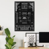 Poster Architecture graphique IV (Bureau à domicile)