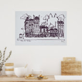 Poster Architecture Haussmann | Rue de Sevres (Cuisine)