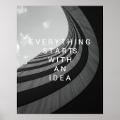 Poster Architecture Moderne Noir & Blanc Motivationnel (Devant)
