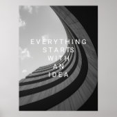 Poster Architecture Moderne Noir & Blanc Motivationnel (Devant)