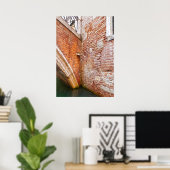 Poster Architecture murale en brique du pont du canal de (Bureau à domicile)