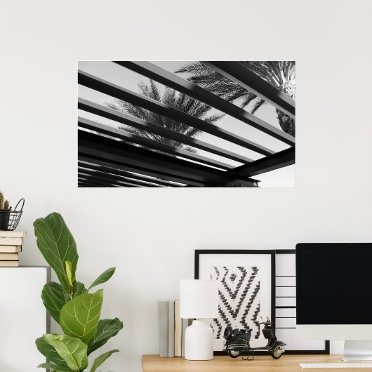 Poster architecture noir&blanc (Bureau à domicile)