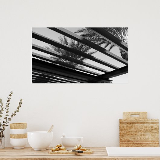 Poster architecture noir&blanc (Cuisine)