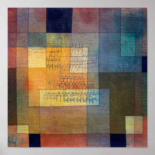 Poster Architecture polyphonique | Paul Klee | (Devant)
