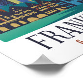 Poster Architecture Skyline de Francfort-Allemagne (Coin)