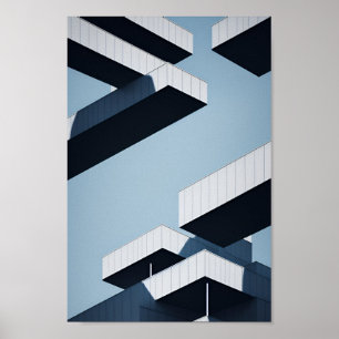 Poster Architecture surréaliste Abstraite