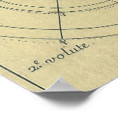 Poster Architecture vintage ; Capital Volute par Vignola (Coin)