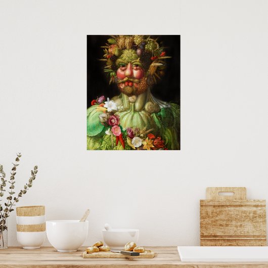 Poster Arcimboldo Rudolf II (Cuisine)