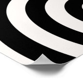 Poster Arcs Abstraits Modernes Du Milieu Du Siècle Noir E (Coin)