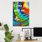 Poster Arcs-en-ciel (Bureau à domicile)