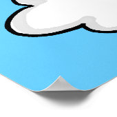 Poster Arcs-en-ciel et nuages (Coin)