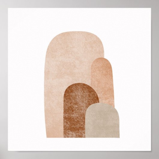 Poster Arcs Simple Boho Dessins Boho Chic Aesthétique Boh (Devant)
