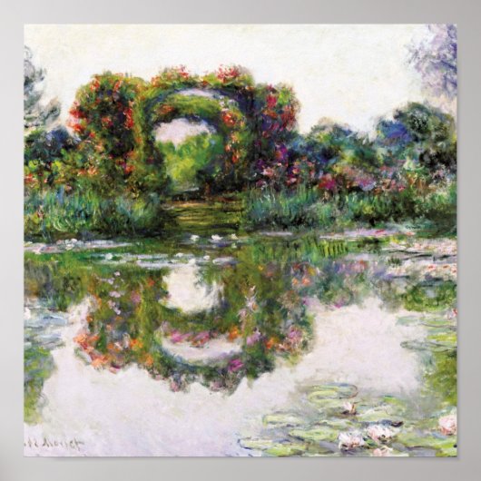 Poster Arcs vintages Giverny Claude Monet (Devant)