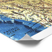 Poster " Arctic : 1971 - Ocean SeaFloor map ... (Coin)