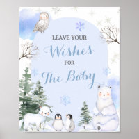 ARCTIQUE ANIMAL Snowflakes Arbres Voeux pour bébé