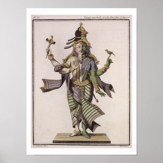 Poster Ardhanarishvara, de Voyage aux Indes et à la Ch (Devant)
